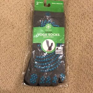 NWT Gaiam Toeless 2-Pack Yoga Socks